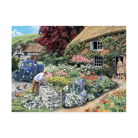 Trevor Mitchell 'Drystone Walling' Canvas Art,35x47